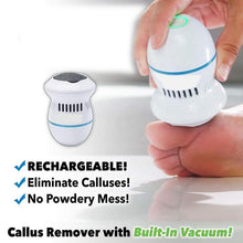 Load image into Gallery viewer, Electric Callus Remover - Built-In Vacuum Rechargeable Motorized Feet Foot Pedicure Tool Exfoliation Dead Skin