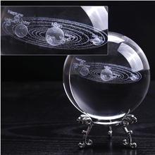 Load image into Gallery viewer, 3D SOLAR SYSTEM CRYSTAL BALL